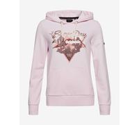 Superdry Vintage Narrative Hoodie Pink Women - XXS