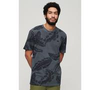 Superdry Vintage Overdye Printed Short Sleeve T-shirt Blue S Men