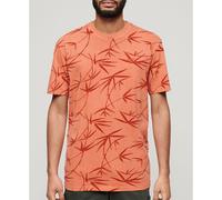 Superdry Vintage Overdye Printed Short Sleeve T-shirt Orange XL Men