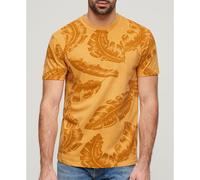 Superdry Vintage Overdye Printed Short Sleeve T-shirt Yellow 3XL Men
