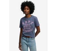 Superdry Vintage Prep Pocket T-Shirt, Blue, Size 8, Women Blue
