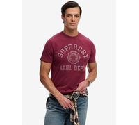 Superdry Vintage Prep Relaxed T-Shirt, Dark Red, Size S, Men Dark Red