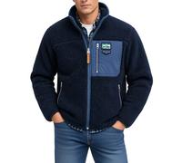 Superdry Vintage Retro Fleece Full Zip Sweatshirt Blue M Men