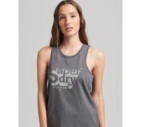 Superdry Vintage Shadow Sleeveless T-shirt Grey S Women