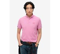 Superdry Vint Destroy Short Sleeve Polo 2XL Pink
