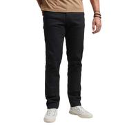 Organic cotton straight slim jeans Superdry Noir 29x32