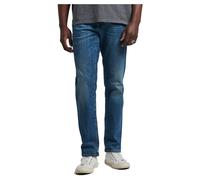 Organic cotton straight slim jeans Superdry Bleu 29x32