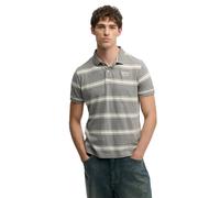Superdry Vintage Stripe Short Sleeve Polo Grey 2XL Men