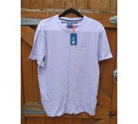 Superdry Vintage T Shirt Logo Organic Cotton Tee Lilac Grit XL 42" Chest BNWTs