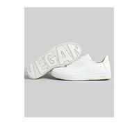 Superdry Vintage Vegan Basket Low Top Trainers Vintage White