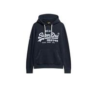 Superdry Vintage VL Hood Sweatshirt for Men, Eclipse Navy Blue, XXL