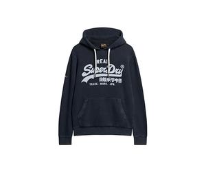 Superdry Vintage VL Hood Sweatshirt for Men, Eclipse Navy Blue, XXL