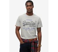 Superdry VL Heritage Relaxed T-Shirt - Grey, Grey, Size S, Men Grey