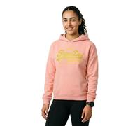 Superdry Vl Rhinestone Relaxed Hoodie Pink 2XS Woman