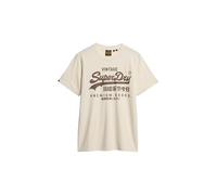 Superdry VL Workwear Relaxed T-Shirt - Riff White (UK, Alpha, L, Regular, Regular, Beige)