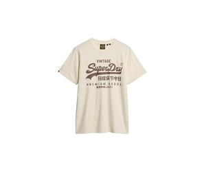 Superdry VL Workwear Relaxed T-Shirt - Riff White (UK, Alpha, M, Regular, Regular, Beige)