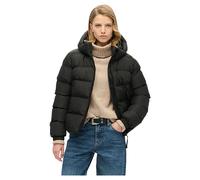Women's down jacket Superdry Hooded Sports Black XL