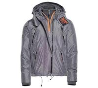 Superdry Windcheater Jacket for Men, Charcoal, M