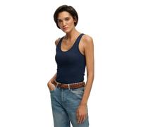 Superdry Women Essential Logo Scoop Vest T-Shirt, Richest Navy, 16