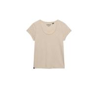Superdry Women Studios Scoop Neck Tee T-Shirt, Feather Grey, 10