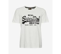 Superdry Women Vintage Logo Short Sleeve T-Shirt White Black - XS