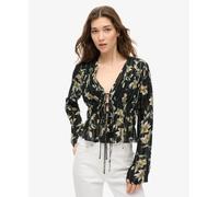 Superdry Womens 70S Sleeve Pleated Woven Top