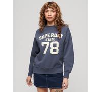 Superdry Womens Applique Athletic Loose Sweatshirt