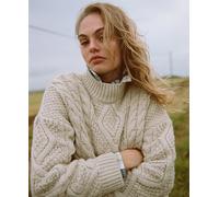 Superdry Womens Aran Cable Knit Polo Jumper