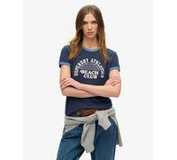 Superdry Womens Athletic Essentials Beach Graphic Ringer T-Shirt