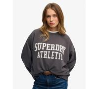 Sweatshirt woman Superdry Athletic Essentials Gris 2XS