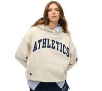 Superdry Ath Ess Relaxed Hoodie Beige M Woman