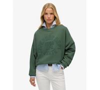 Superdry Womens Athletic Essentials Tonal Applique Crew Sweatshirt