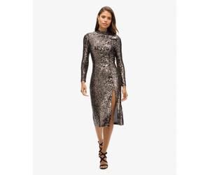 Superdry Womens Backless Sequin Midi Dress
