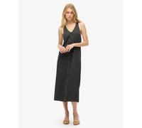 Superdry Beach Sleeveless Midi Dress Grey S Woman