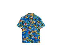 Superdry Women's Beach Resort Shirt, blue dolphin ocean, 10