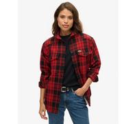 Superdry Womens Borg Check Overshirt