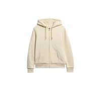 Superdry Women's Borg Lined Zip Hoodie, turtle dove cream, 14
