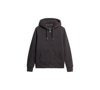 Superdry Women's Borg Lined Zip Hoodie, Bison black, 14