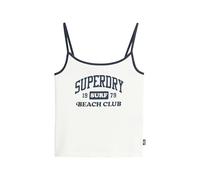 Superdry Womens Brand Cami Vest Off White M