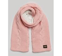 Superdry Cable Scarf Pink Woman
