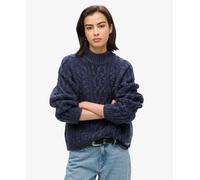 Superdry Womens Cable Mock Neck Jumper