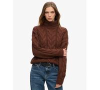 Superdry Womens Chain Cable Knit Polo Jumper