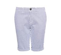 Superdry Women's City Chino Short, Blue (Navy Stripe Jkc), XXS