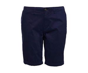Superdry Women's City Chino Short Short Not Applicable, Blue (Atlantic Navy Gkv), 4 (Manufacturer Size: 6)