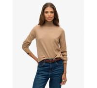 Classic women's roll neck jumper Superdry Beige M