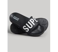 Superdry for woman. WF310184A Code Core pool flip flops black (M), Flat, None, Casual, Beachwear