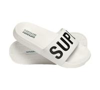 Superdry for woman. WF310184A Code Core pool flip flops white (M), Flat, None, Casual, Beachwear