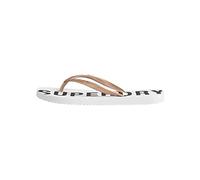 Superdry Womens Code Essential Flip Flops - White Rubber - Size Large