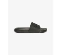 Superdry Women's Code Logo Pool Slides - Black / Black