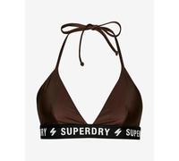 Superdry Code Triangle Elastic Bikini Top Brown XL Women